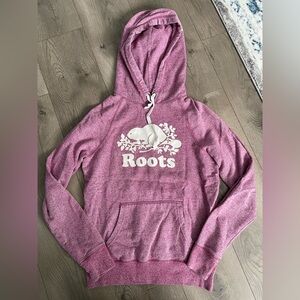 Roots Women's Heathered Pink Hoodie